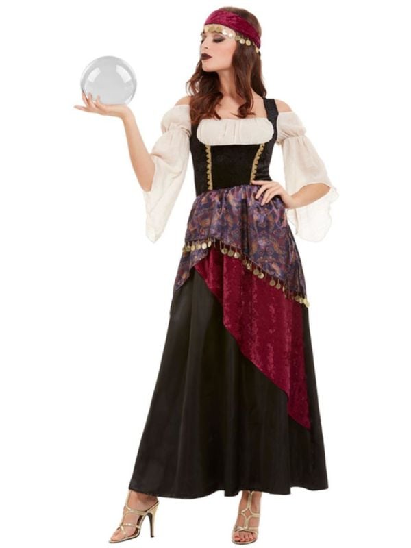 Zwarte luxe waarzegster outfit main product photo