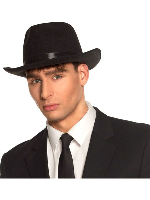 Zwarte mafia fedora