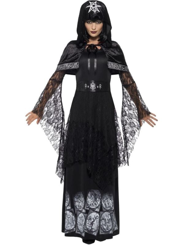 Zwarte magische heks outfit main product photo