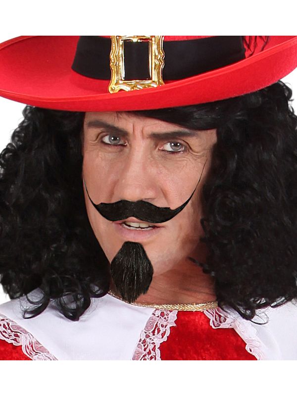 Zwarte musketier snor en sik main product photo