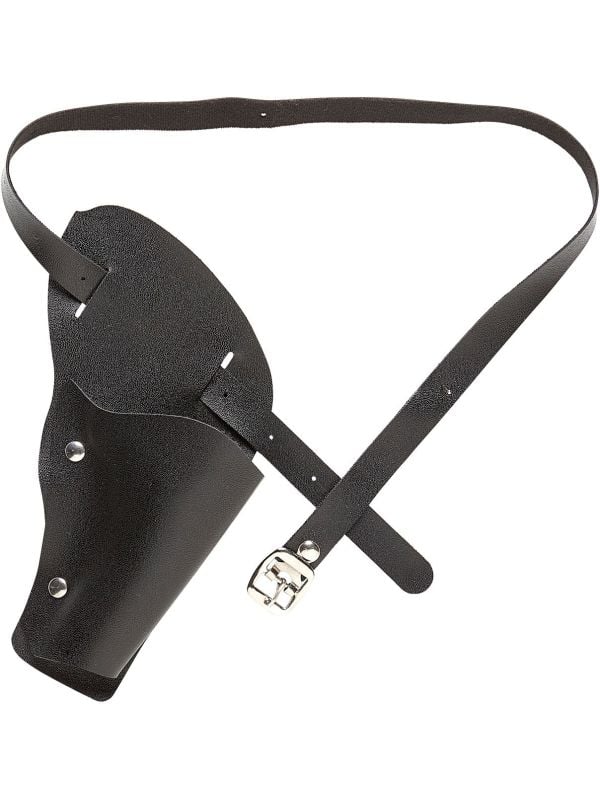 Zwarte pistool beenholster