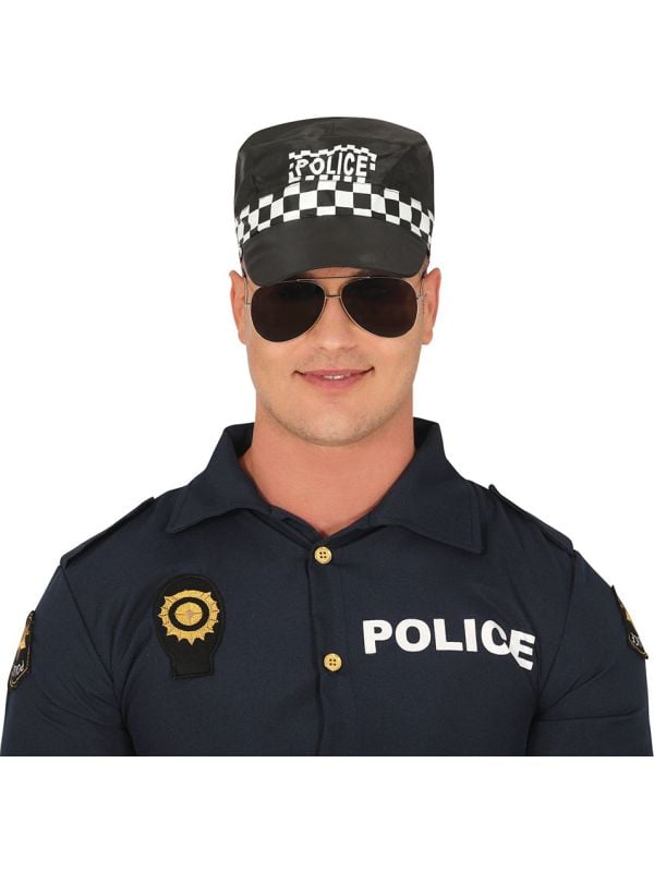 Zwarte politie cap main product photo