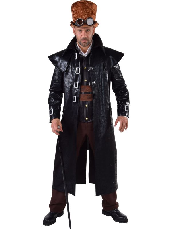 Zwarte punk jas man main product photo