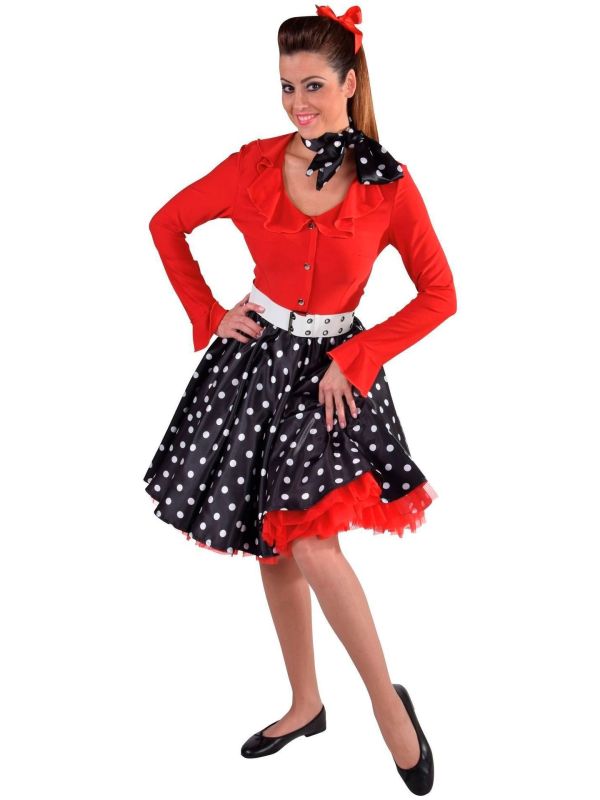 Zwarte Rock and roll rok vrouwen main product photo