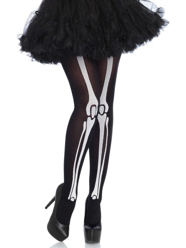 Zwarte skelet panty main product photo