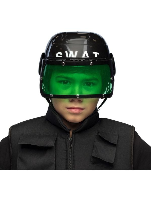 Zwarte SWAT helm kinderen