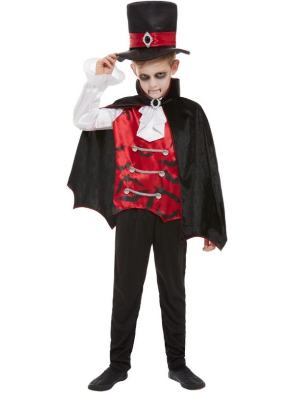 Zwarte vampier outfit jongens main product photo
