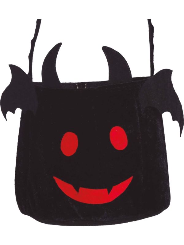 Zwarte vleermuis snoepemmer 25 cm halloween main product photo