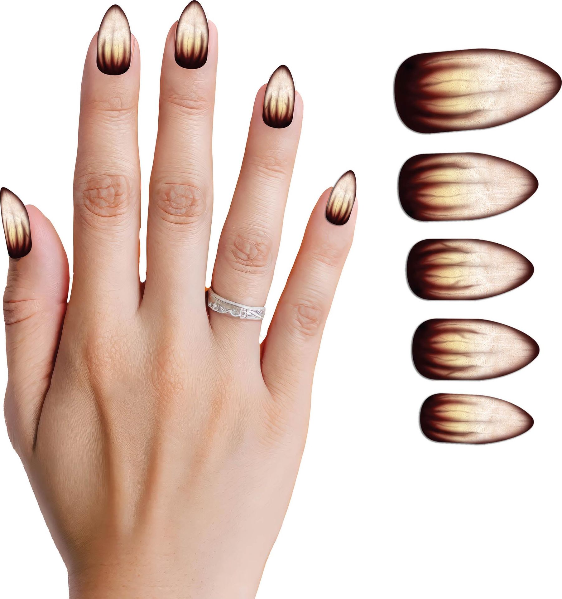 10 weerwolf nepnagels met lijm