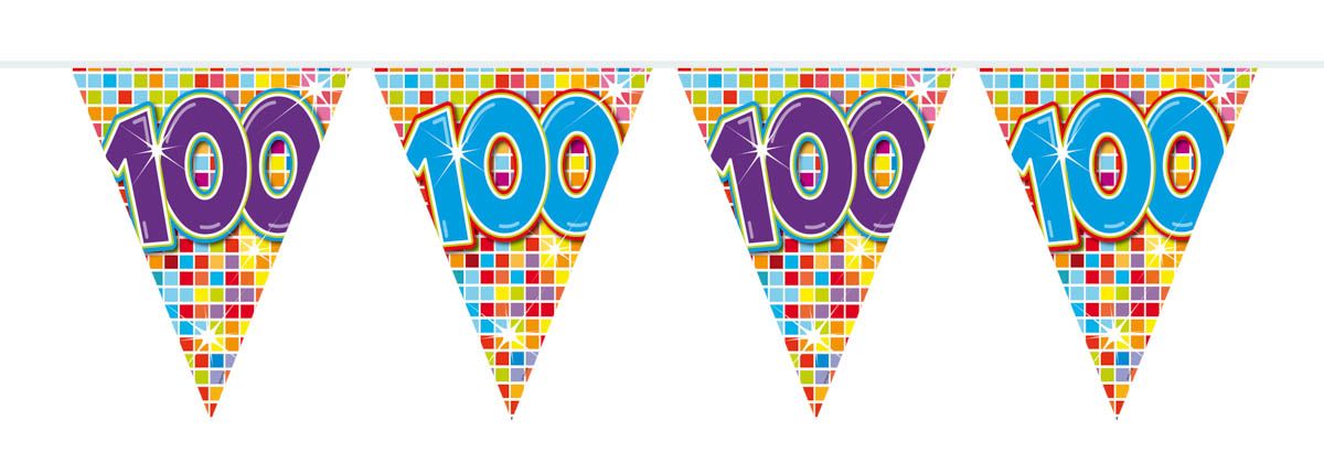 100 jaar mini verjaardagsslinger