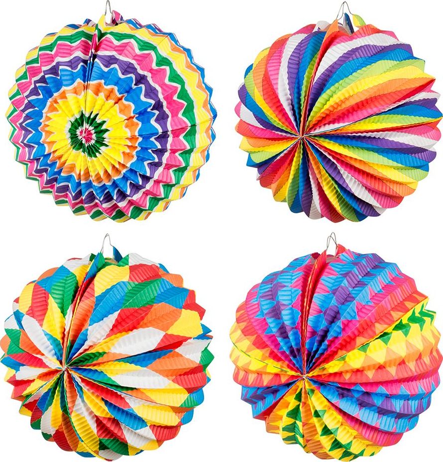 12 Papieren Ballonlampionnen Variatie