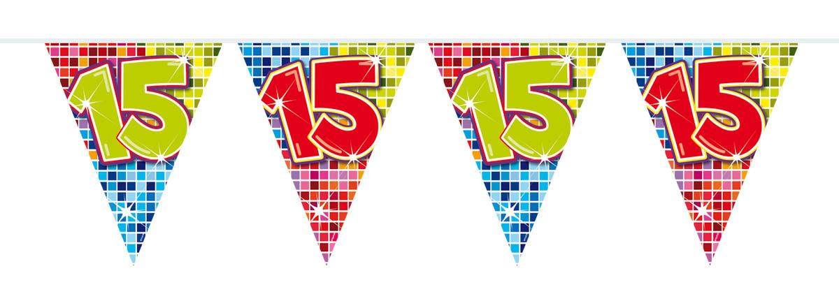 15 Jaar Mini Verjaardagsslinger