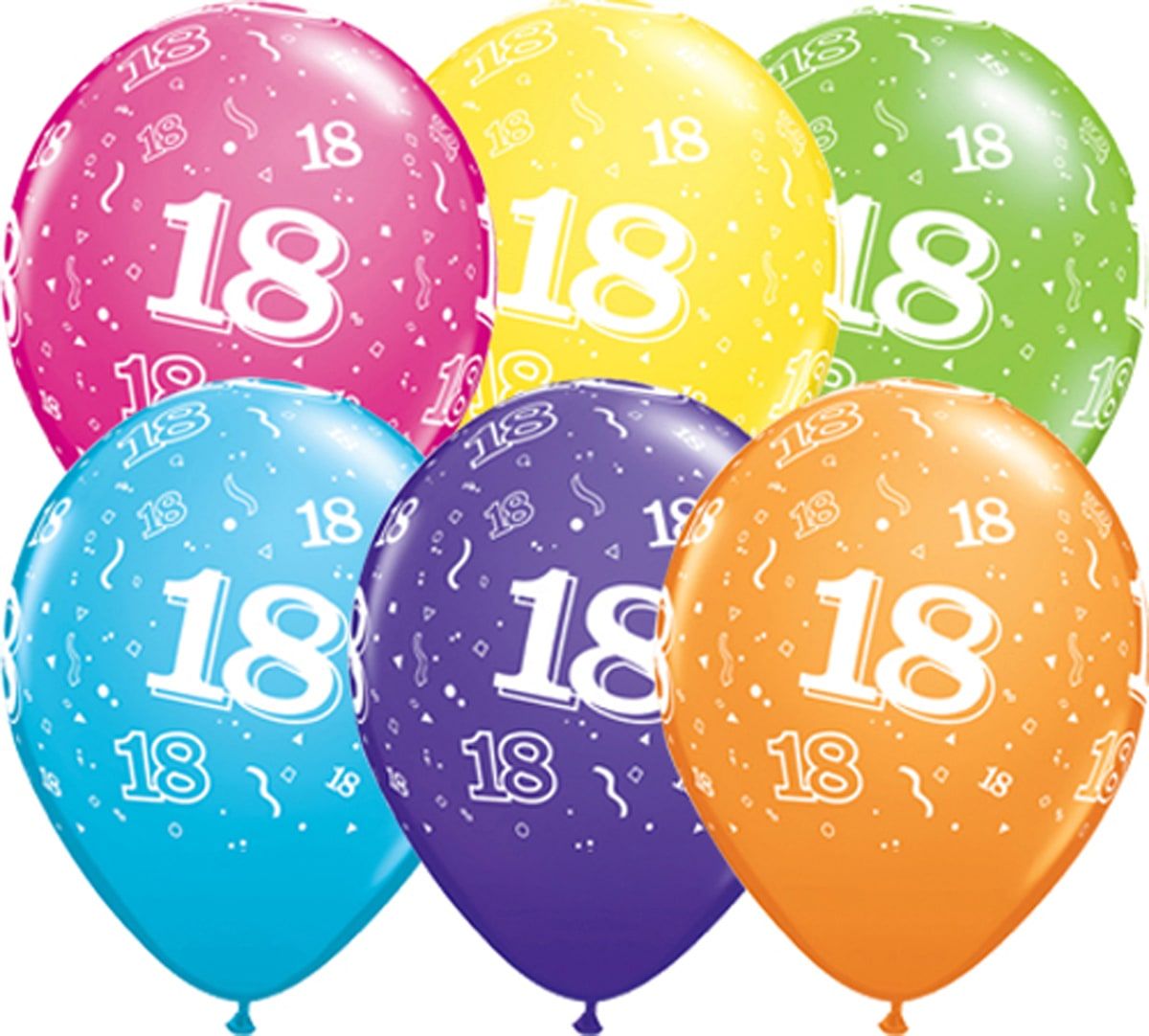 18 jaar kleurrijke happy birthday ballonnen 25 stuks