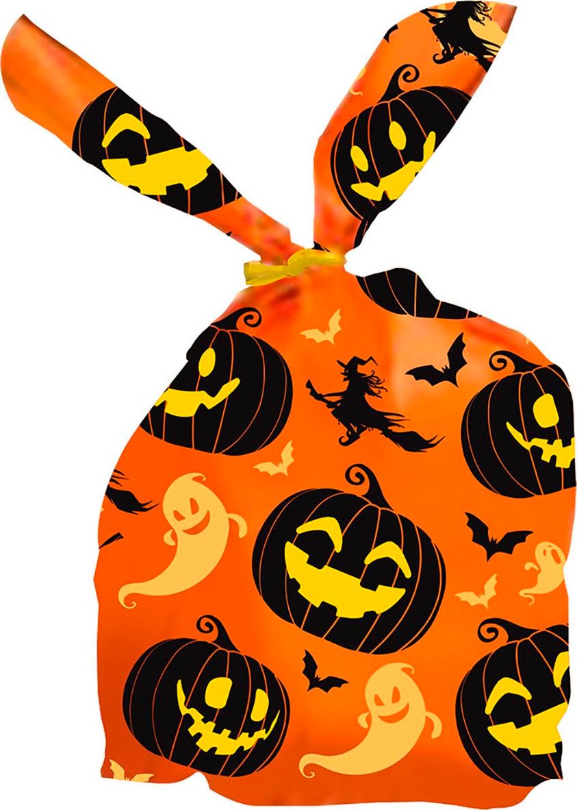 20 oranje pompoen uitdeelzakjes halloween