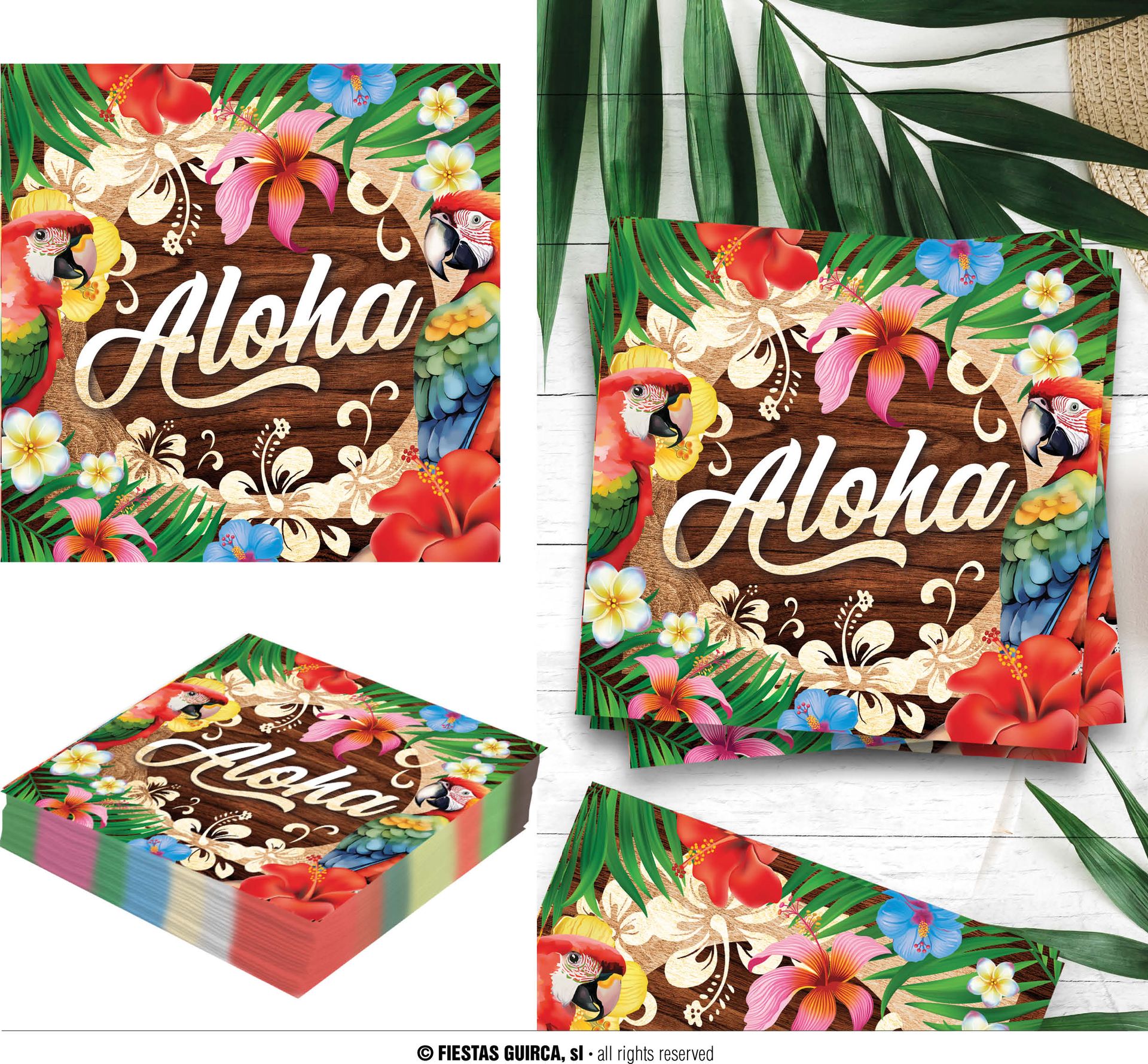 20 papieren servetten Aloha Hawaii