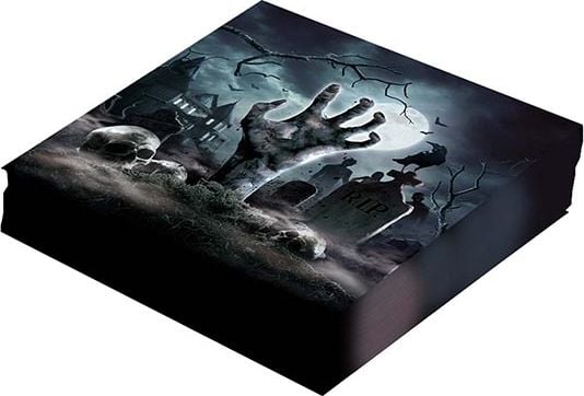 20 papieren servetten kerkhof halloween