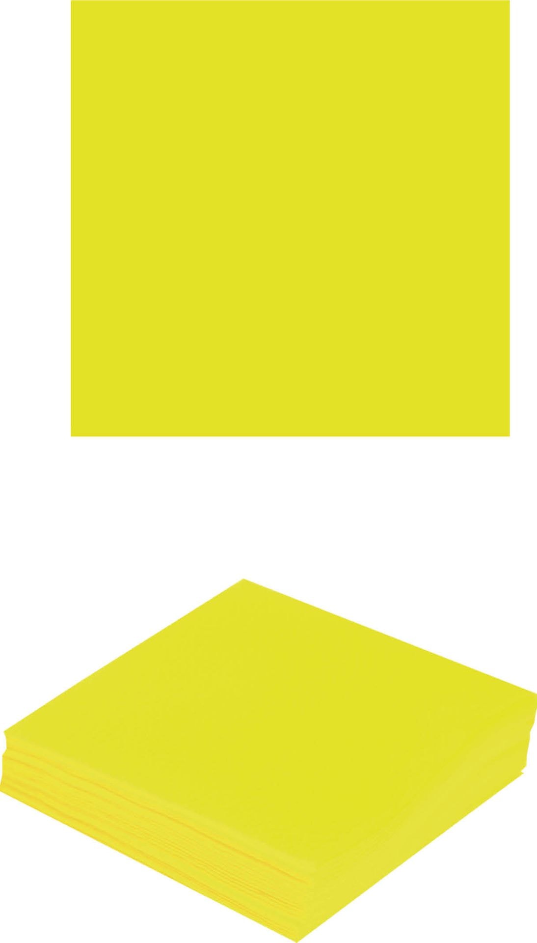 20 papieren servetten neon geel