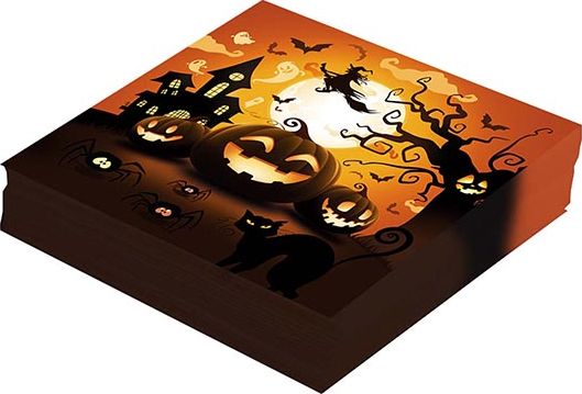 20 papieren servetten pompoen halloween