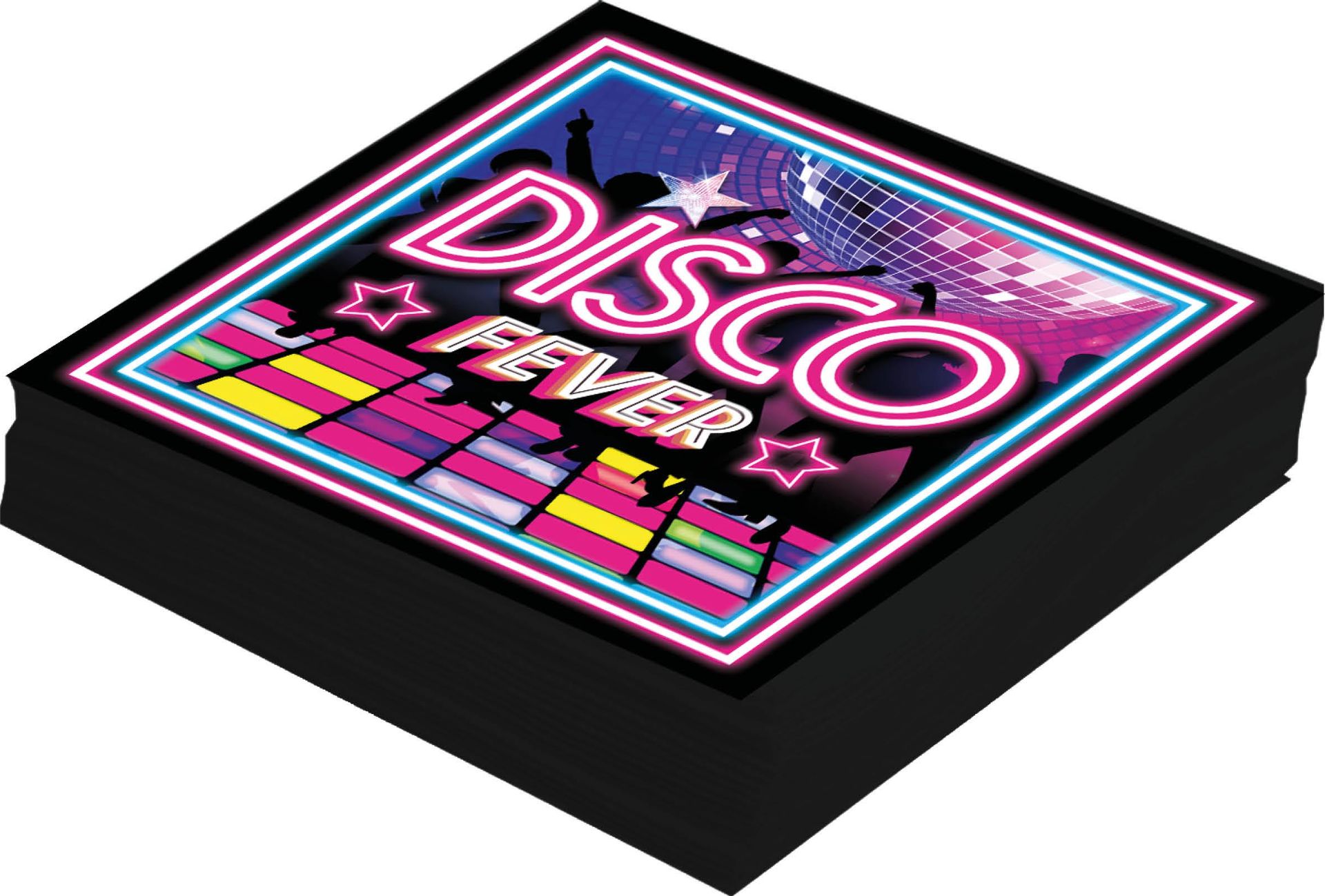 20 papieren servetten retro disco
