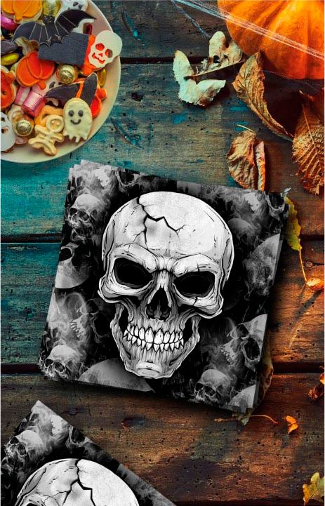 20 papieren servetten schedels halloween