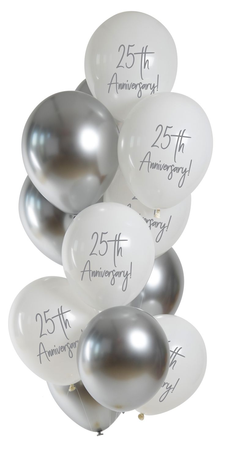 25 jaar jubileum ballonnen set