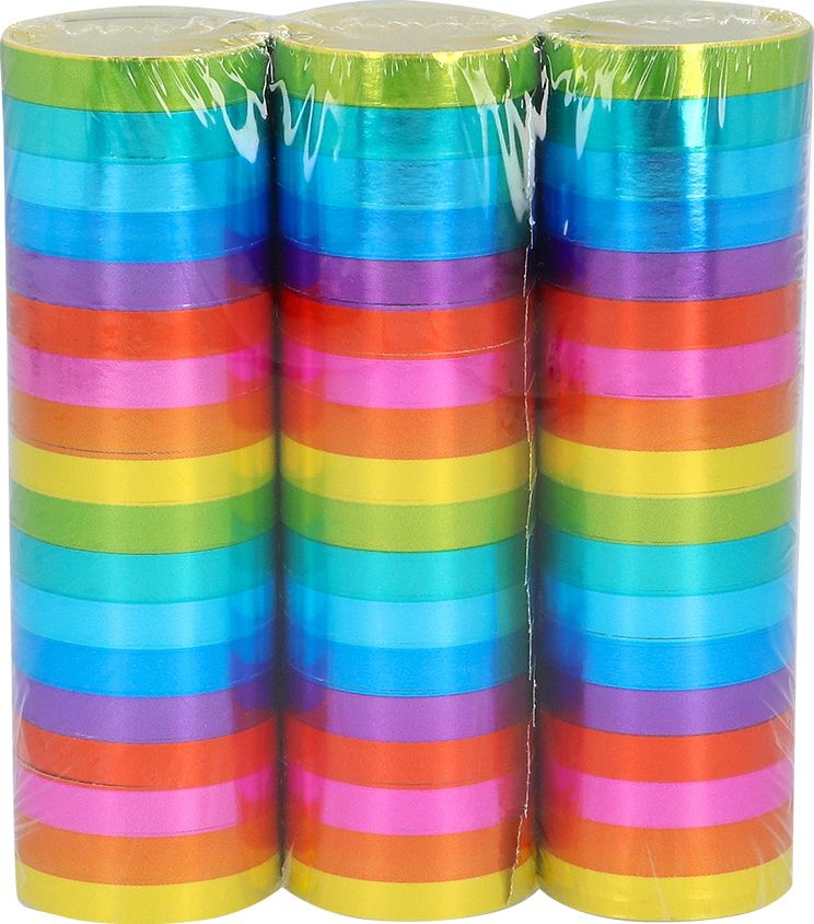 3 Regenboog Serpentine Rollen 4M