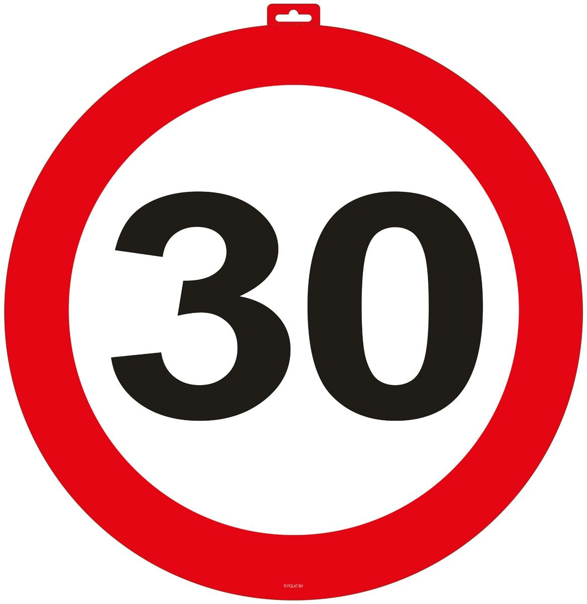 30 jaar verkeersbord deurbord