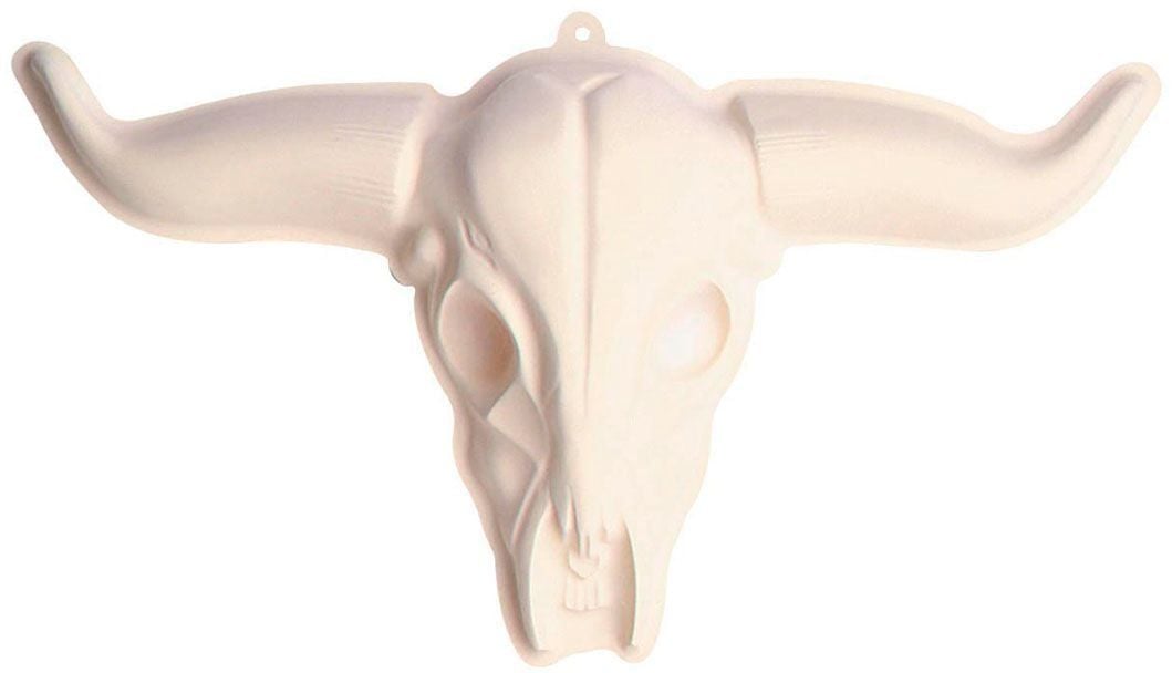 3D buffelschedel decoratie