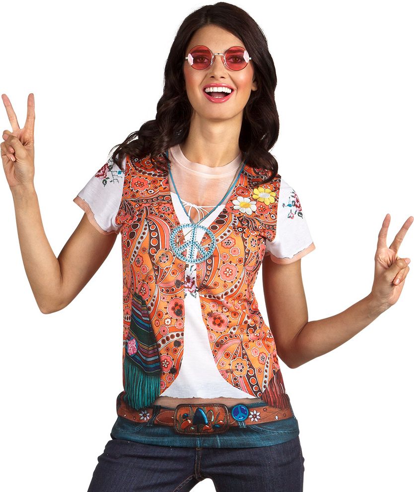 3D shirt hippie dames