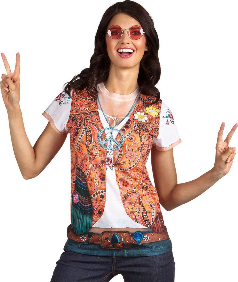 3D shirt hippie dames