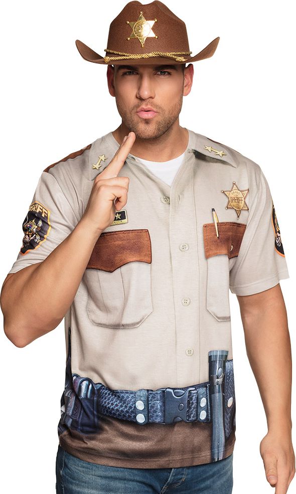 3D shirt sheriff heren