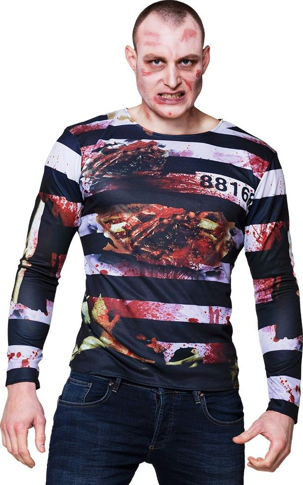 3D shirt zombie gevangene heren