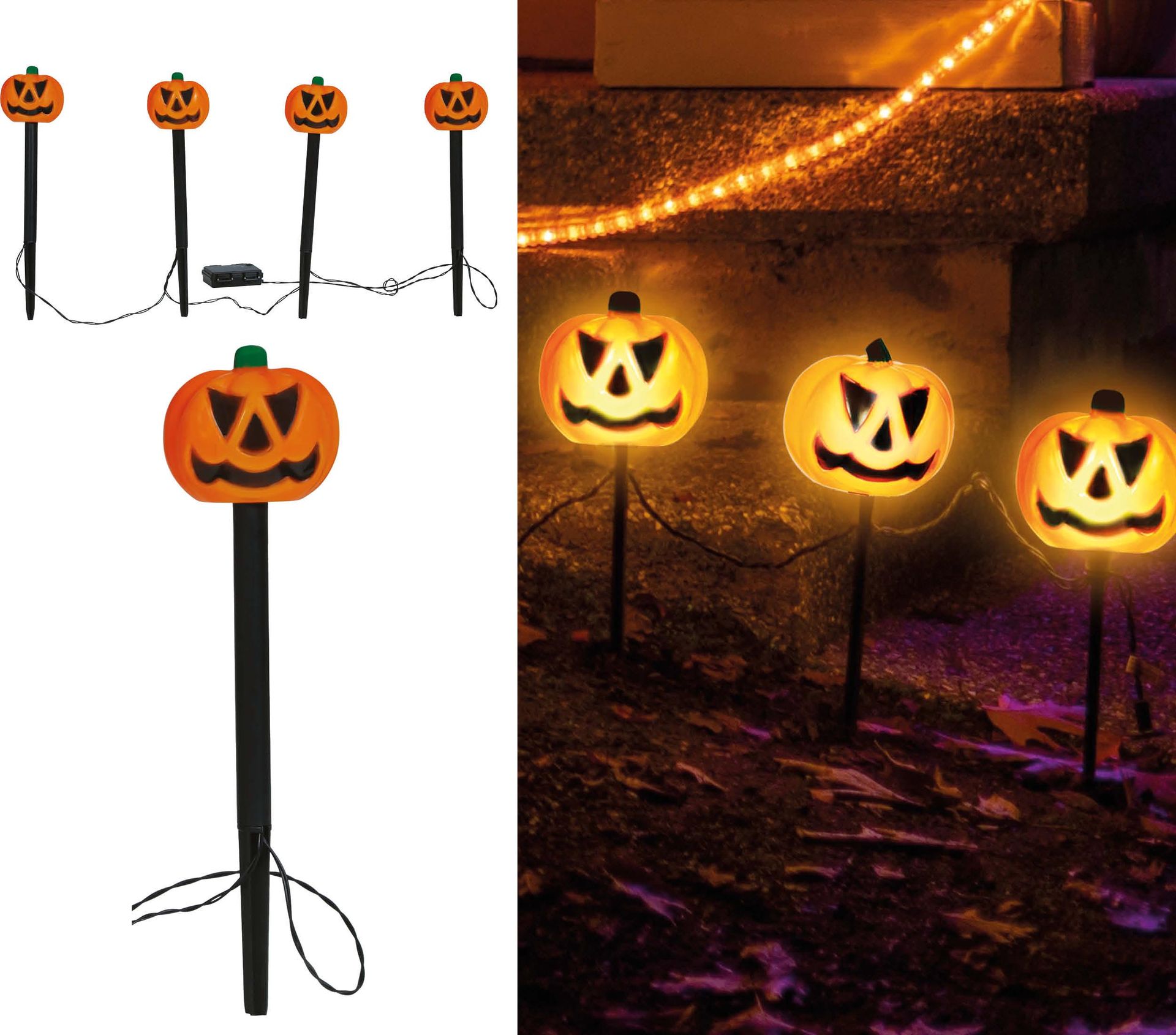 4 Pompoenen Lantaarns Halloween