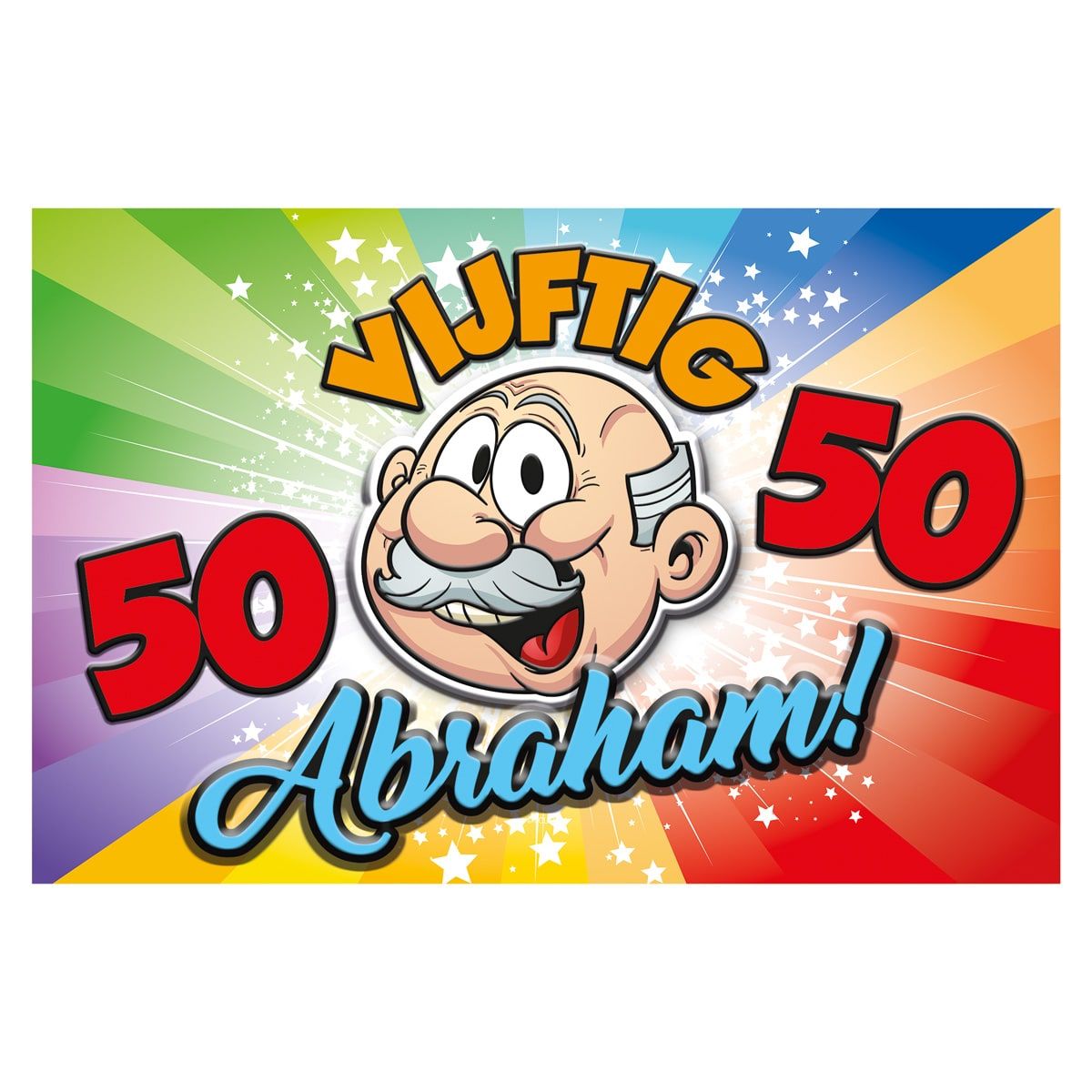 50 jaar abraham regenboog deurbord