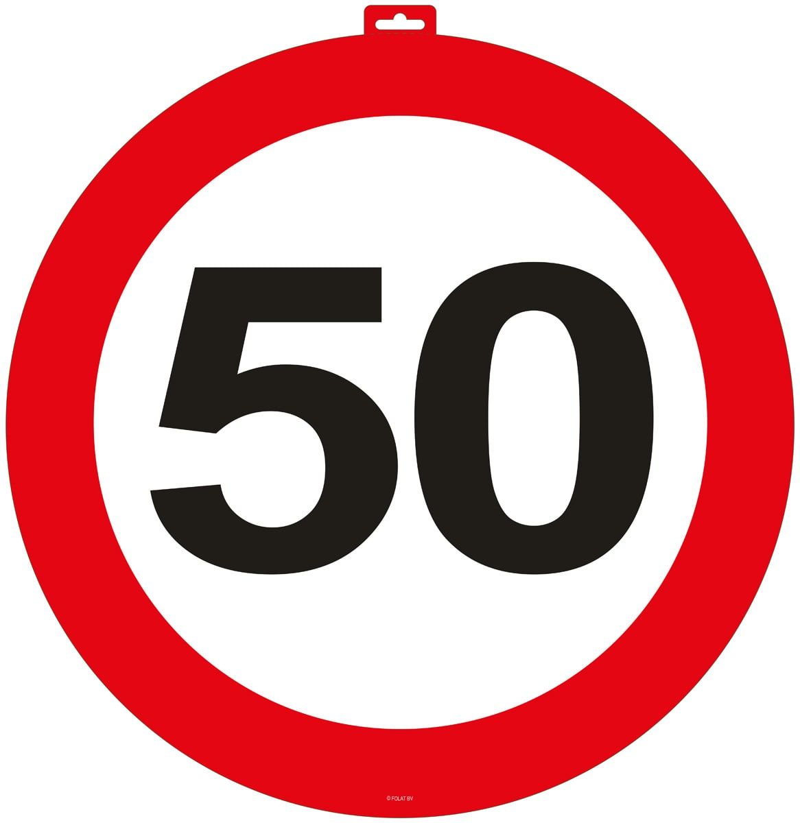 50 jaar verkeersbord deurbord