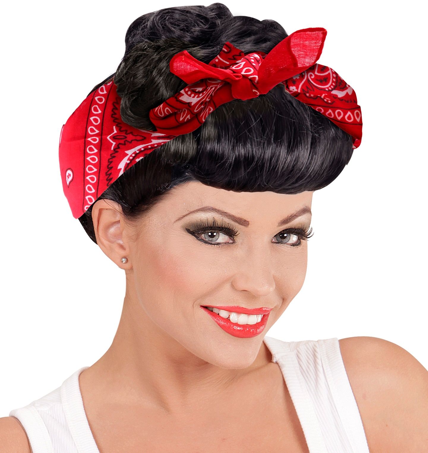 50s bandana rood