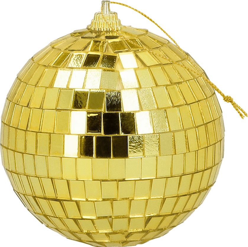 6 Gouden Discoballen 8cm