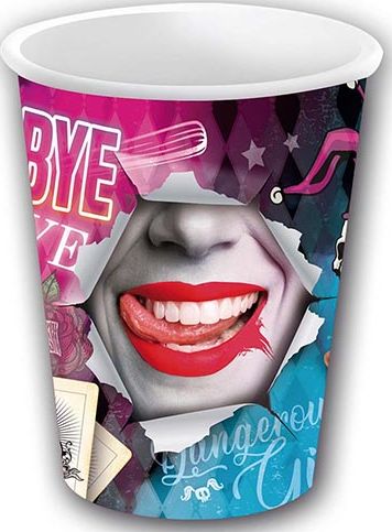 6 papieren drinkbekers Harley Quinn 355 ml