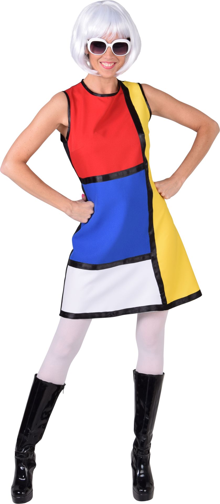 60s jurk Modern art dames