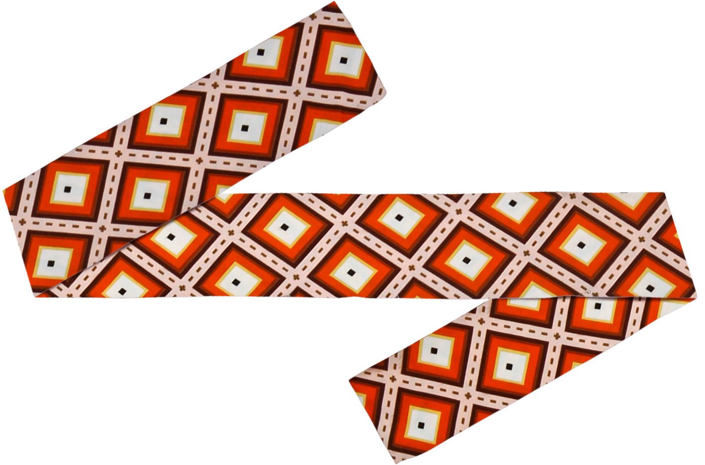 70s bandana geruit oranje