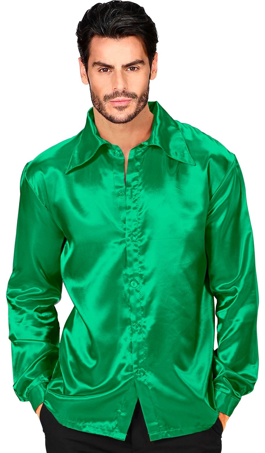 70s disco blouse groen mannen