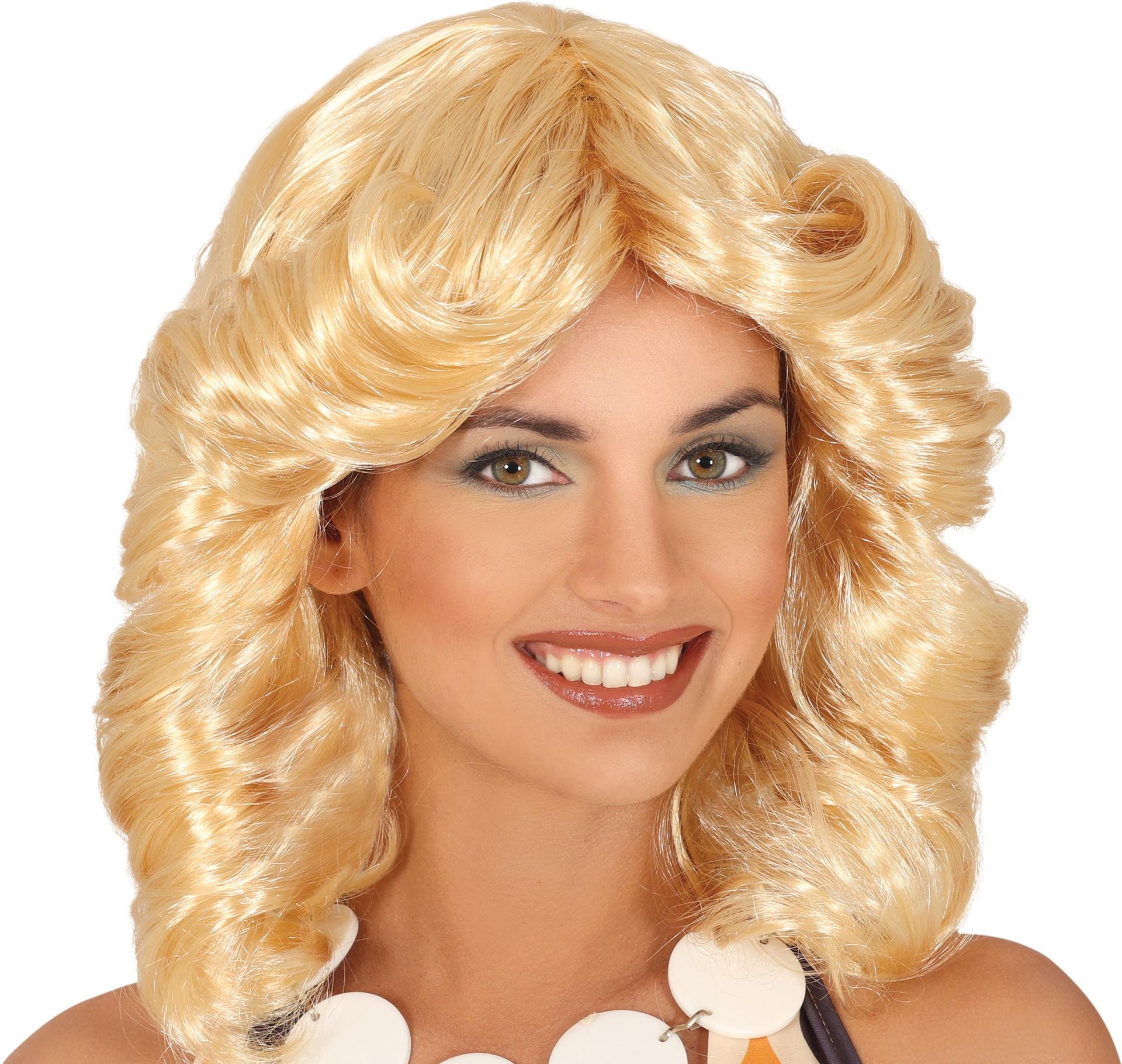 70's Pruik Blonde Slag voor Vrouwen