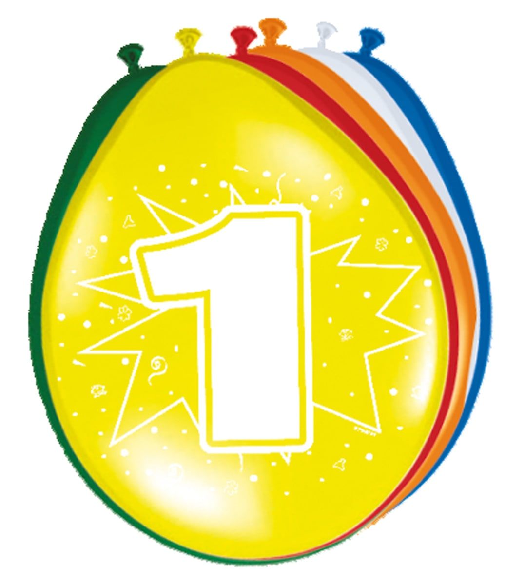 8 feestelijke verjaardag ballonnen 1 jaar
