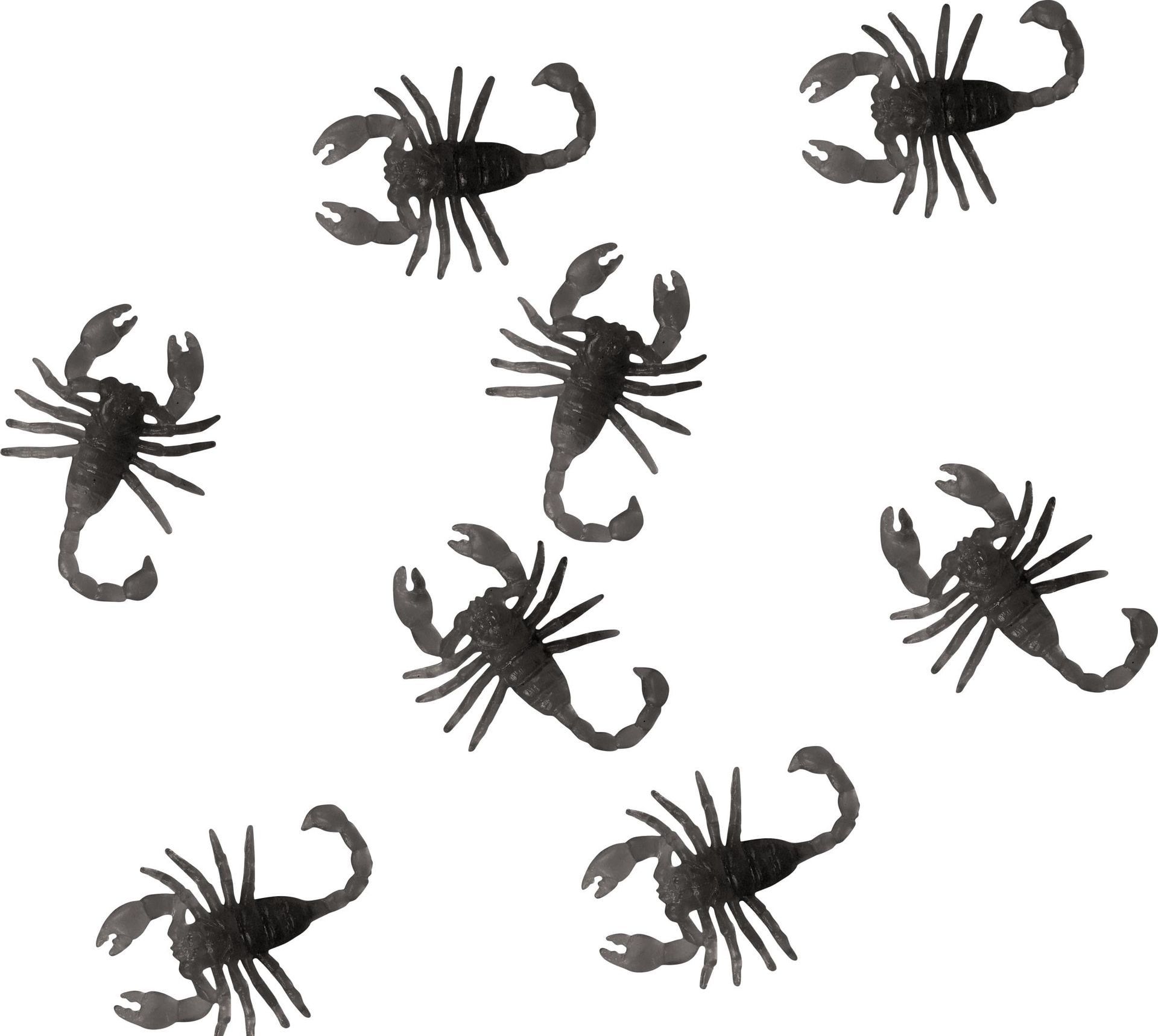 8 schorpioenen 6 cm halloween