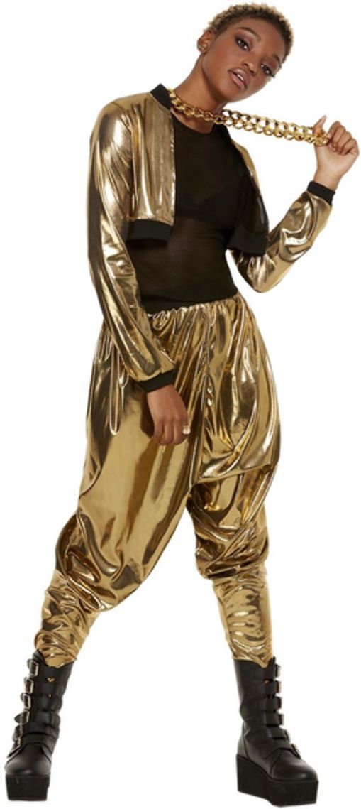 80'S Hammer Time Kostuum Vrouwen Goud