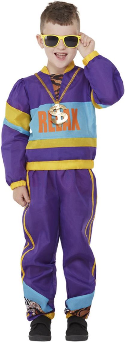 80'S Trainingspak Kinderen Paars