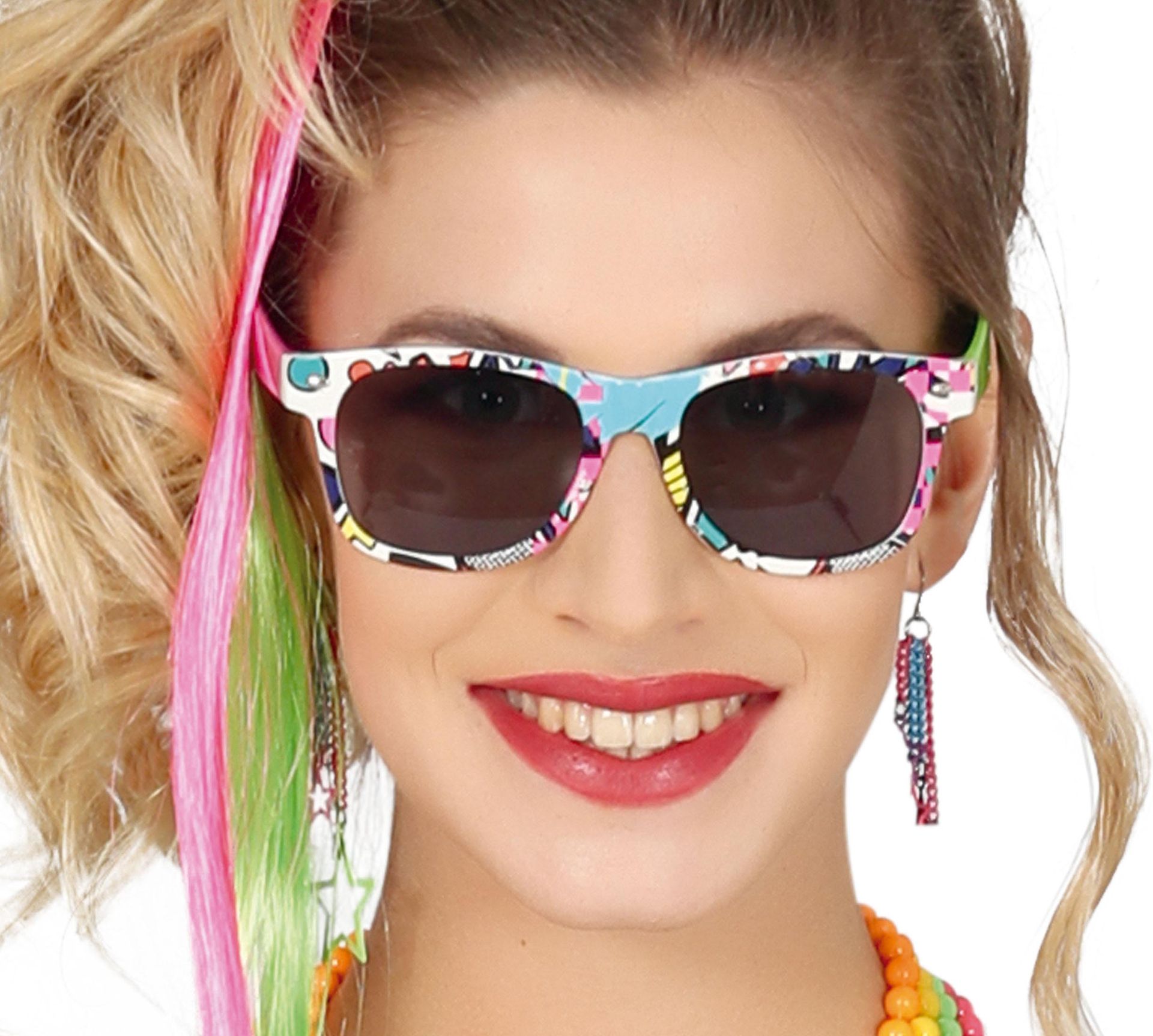 80's Zonnebril Retro Meerkleurig
