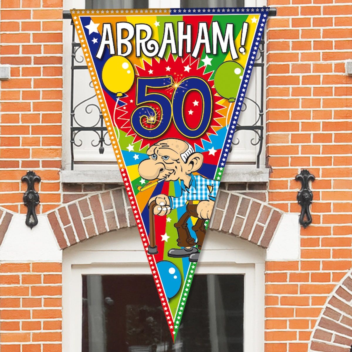 Abraham 50 jaar knalfeest megavlag