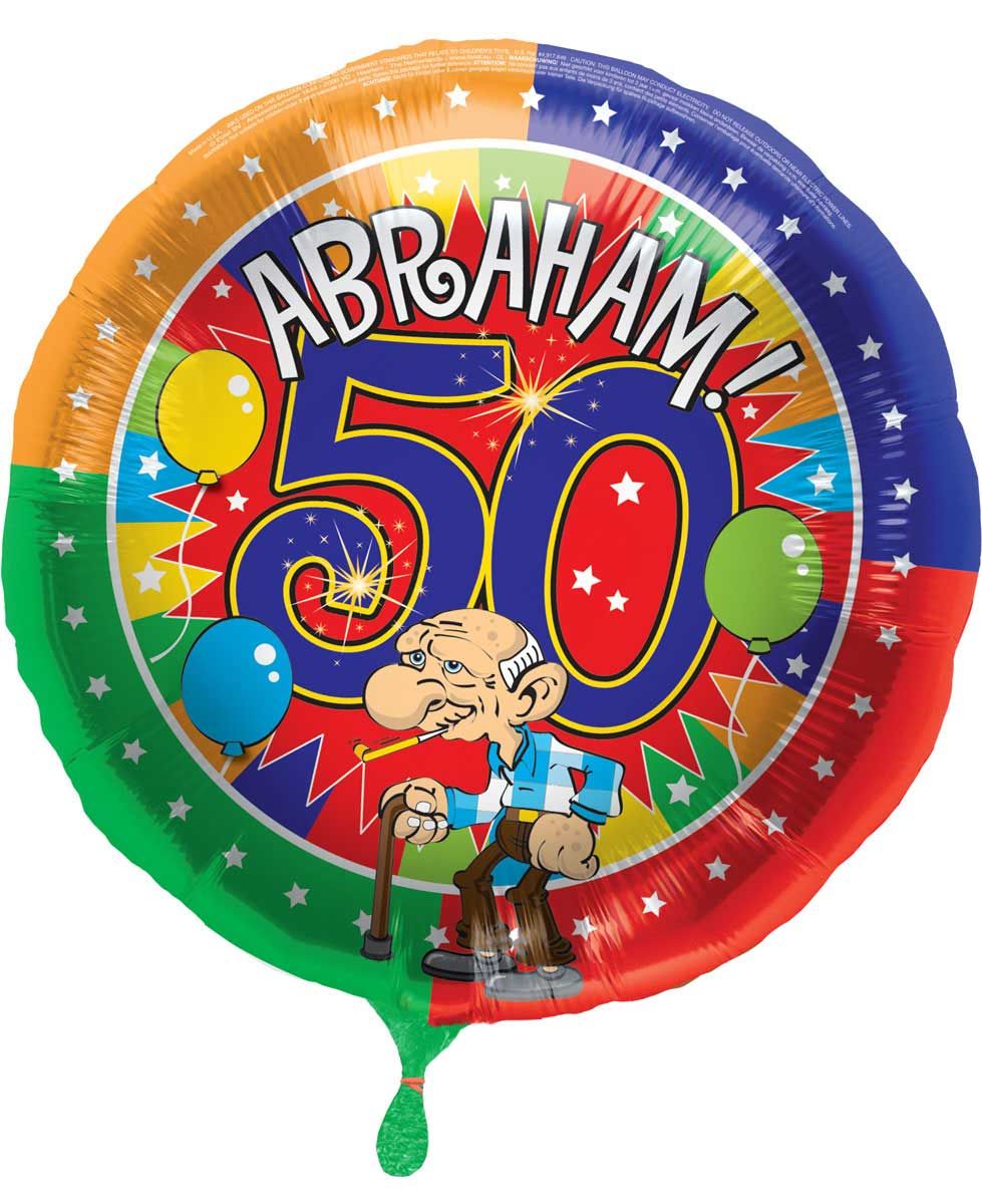 Abraham knalfeest folieballon 43cm