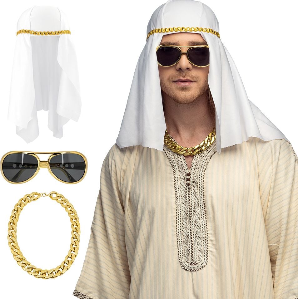 Abu Dhabi Sjeik Accessoireset 3-Delig